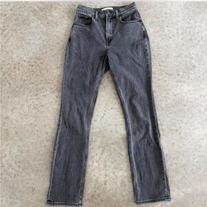 Abercrombie & Fitch Women's Gray Straight Leg Jeans